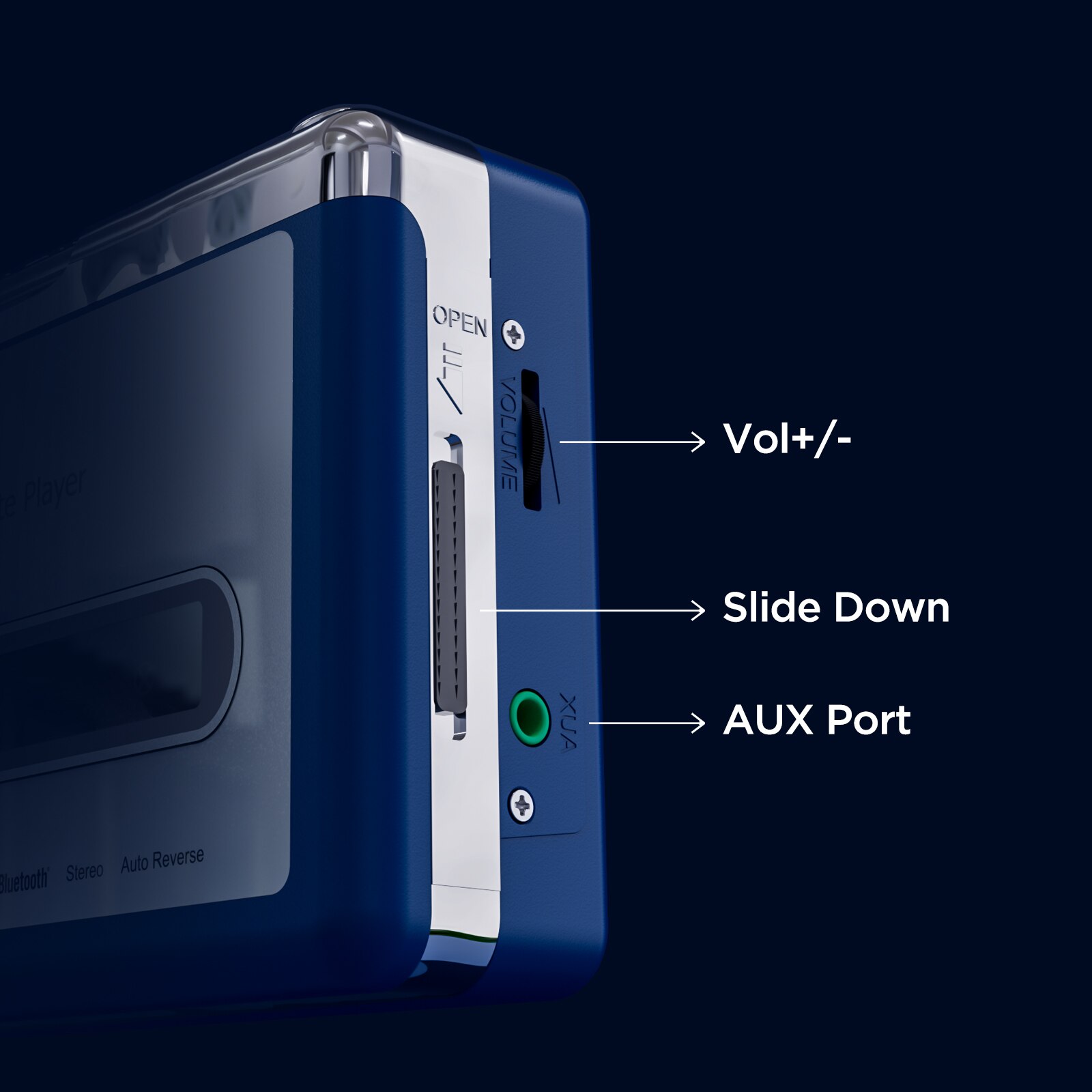 Bluetooth Walkman Kassette Spieler Bluetooth Transfer Persönliche Kassette