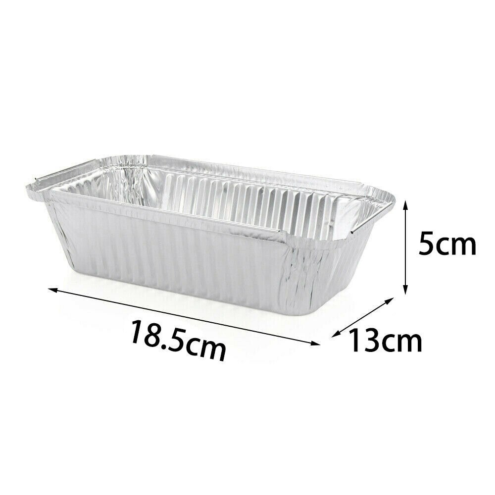 50 Pcs Disposable BBQ Drip Pans Aluminum Foil Grease Drip Pans Recyclable Grill Catch Tray For Outdoor Party Supplies