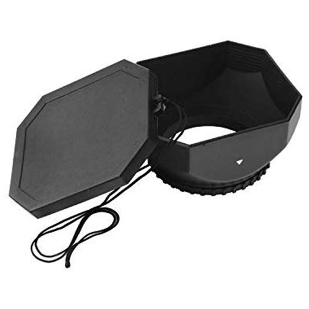 58 mm Schroef Mount DV Zonnekap met Cover Cap voor Sony Digitale Camera Camcorder