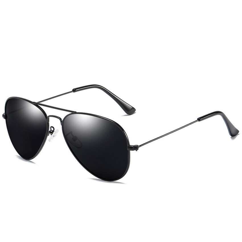Pro acme klassisk pilot polariserede solbriller til mænd kvinder ultra-lys ramme kørsel solbriller  uv400 beskyttelse  pc1167: C1 sort sort