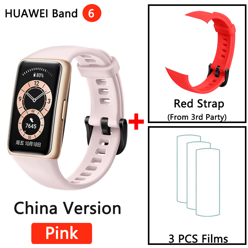 HUAWEI BAND 6 Smartband 6 Blood Oxygen 1.47" AMOLED Long Battery Life Fast Charging Heart Rate Monitoring