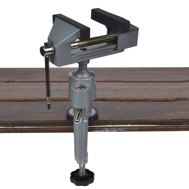 Universal Multi Angle Swivel Table Vice Clamp-on Grinder Bench Vise Electric Drill Holder Tool J8
