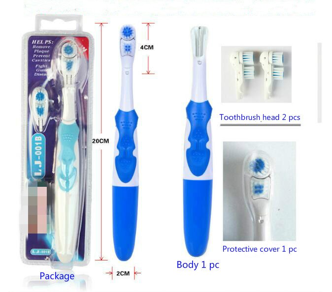 Oral Health Cross Action Electric Toothbrush Teeth Whitening Tooth Brush Electric Brush Non-Rechargeable Battery Powered