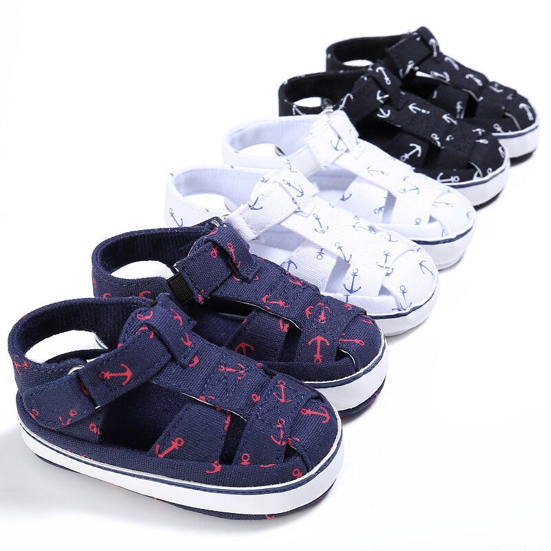 0-18M Newborn Infant Summer Casual Sandal Shoes Girls Boys Print Cool Soft Crib Baby Shoes First Walker Baby Shoes Sandals