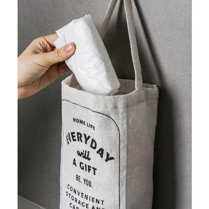Plastic Bag Holder Dispenser Non-Toxic Hanger Storage Bag Garbage Trash Kitchen Organizer