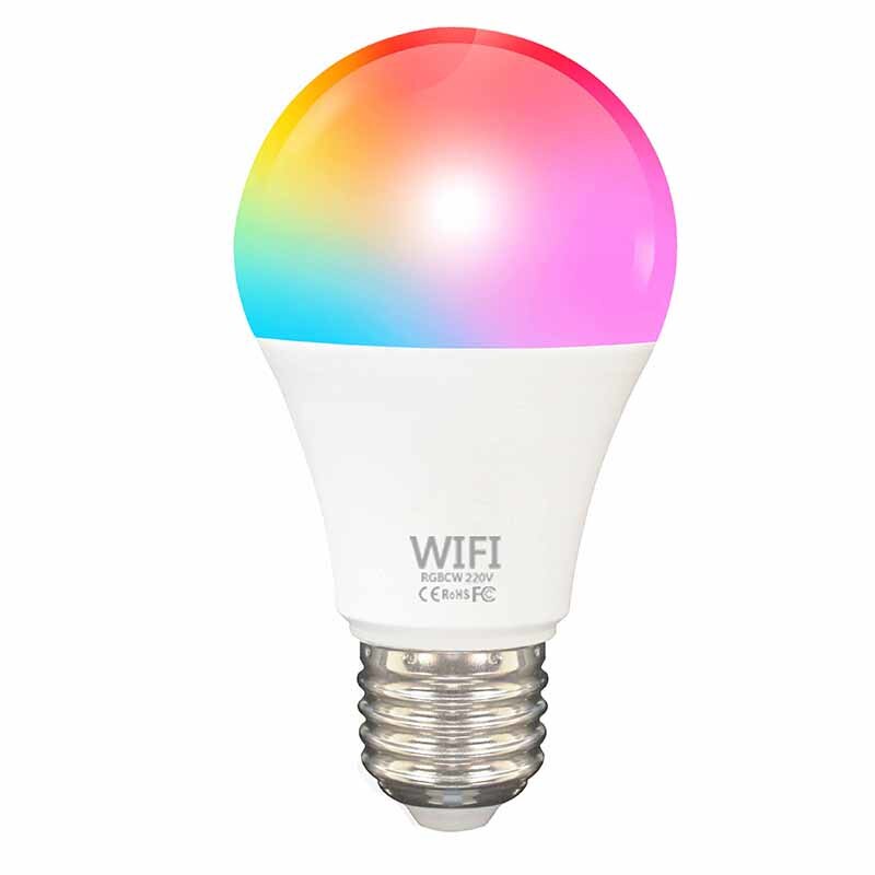 Wifi Smart LED Light Bulb 9W E27/B22 1000LM RGBCW Dimmable For Alexa/Google Home Smart Wifi Light Bulb