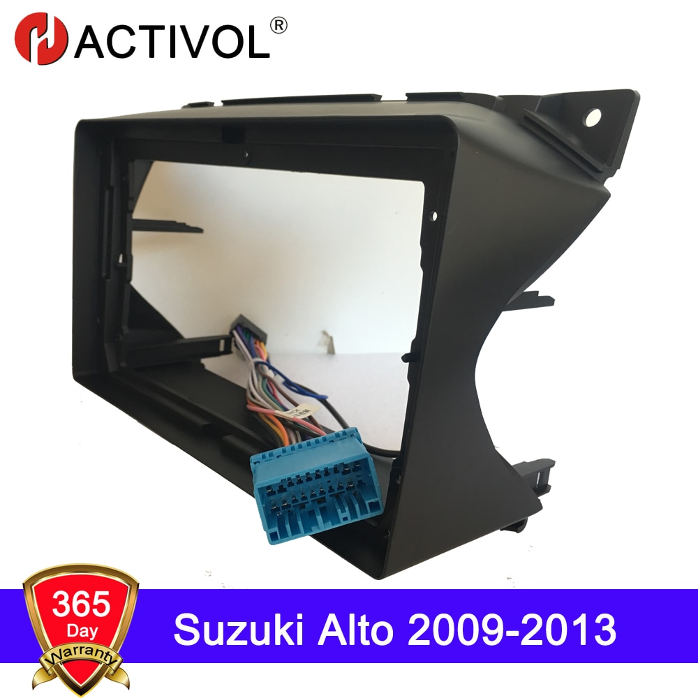 Hactivol 2 din bilradio frontplade ramme til suzuki alto bil dvd gps afspiller panel dash mount kit biltilbehør