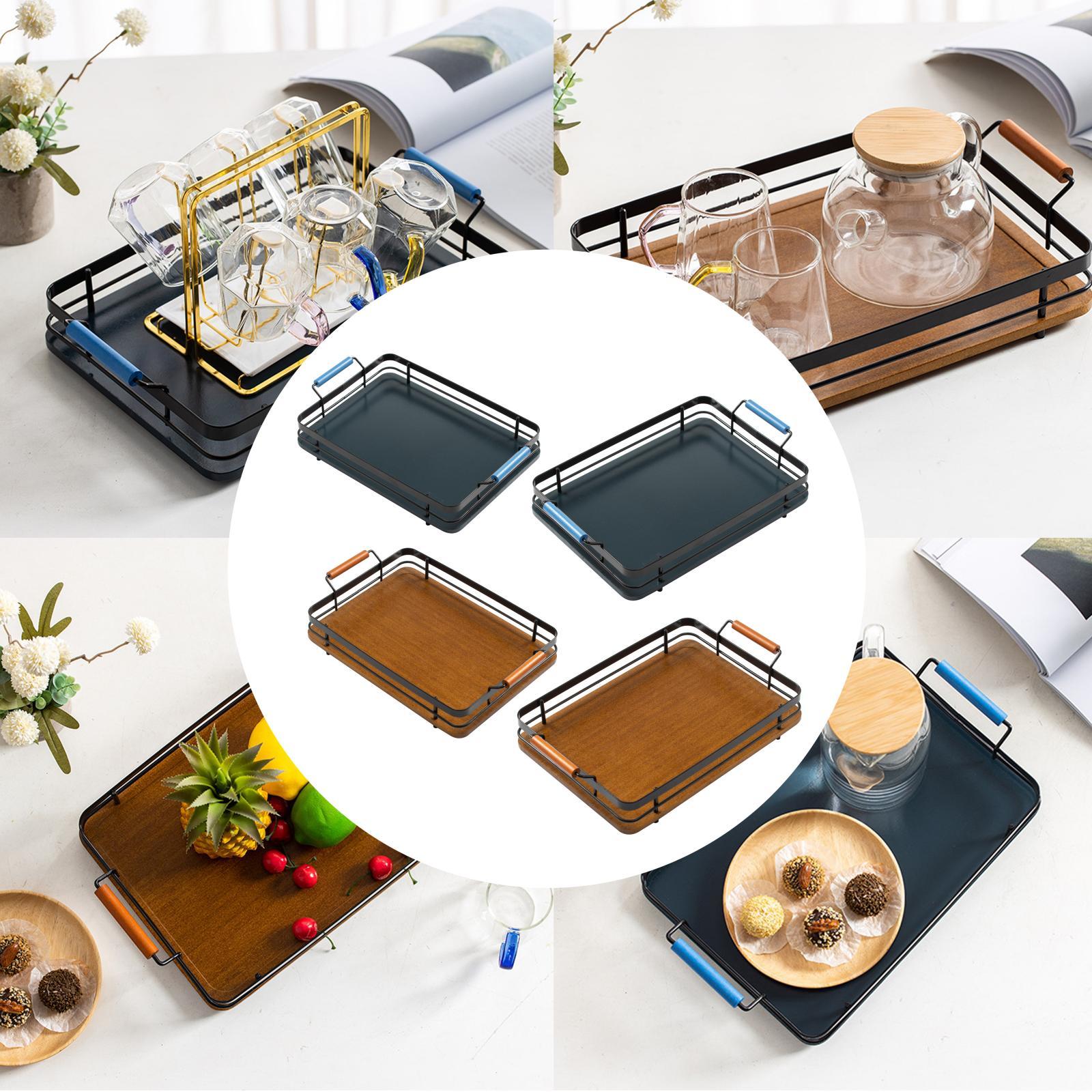 Serving Tray Food Fruit Plate Tea Table Plate Snack Tray for Restaurant Dinner Birthday Party