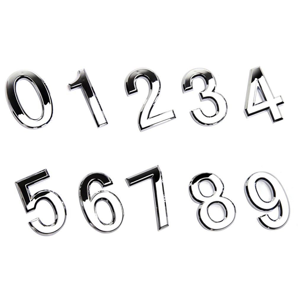 arrivé chiffre porte Plaque maison signe placage porte 0 à 9 en plastique numéro étiquette hôtel maison autocollant porte étiquette