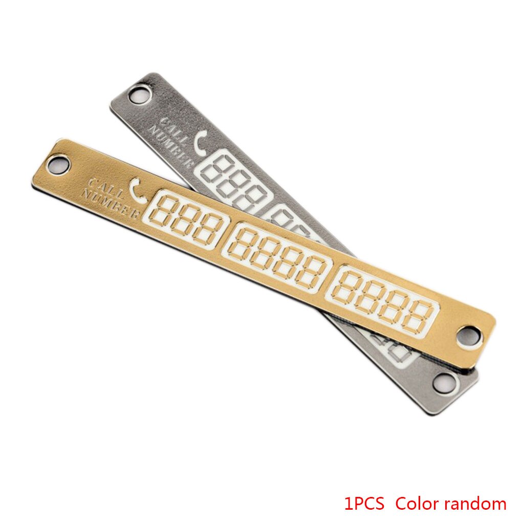 Auto stickers tijdelijke parkeerkaart notificatie nacht lichtgevende zuignap kaart telefoonnummer willekeurige kleur