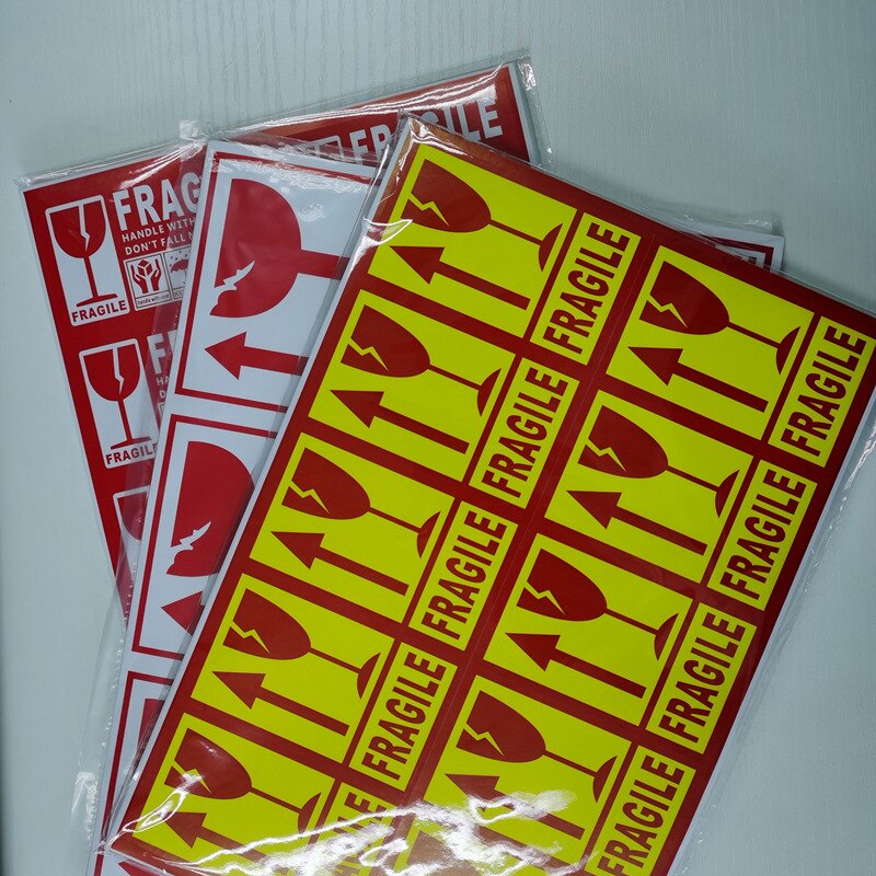 50-100pcs Fragile Stickers Please Handle the Warning Labels Carefully Do Not Press and Do Not Them