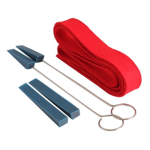 Piano tuning mute kit temperament strip 4 mutes fixing tool