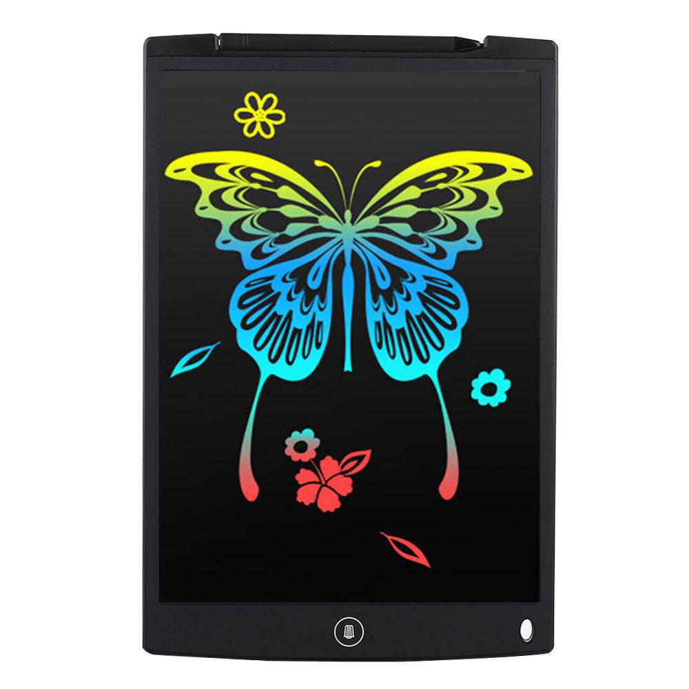 12 inch Smart LCD Writing Tablet Digital Drawing Electronic Handwriting Pad Message Graphics Board Kids Writing Board: Black