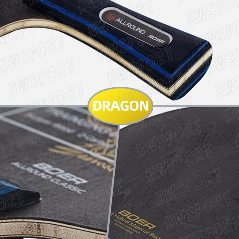 BOER LION DRAGON Table Tennis Blade 5 Wood 2 Carbon Ping Pong Blade Entry Pingpong Base Board