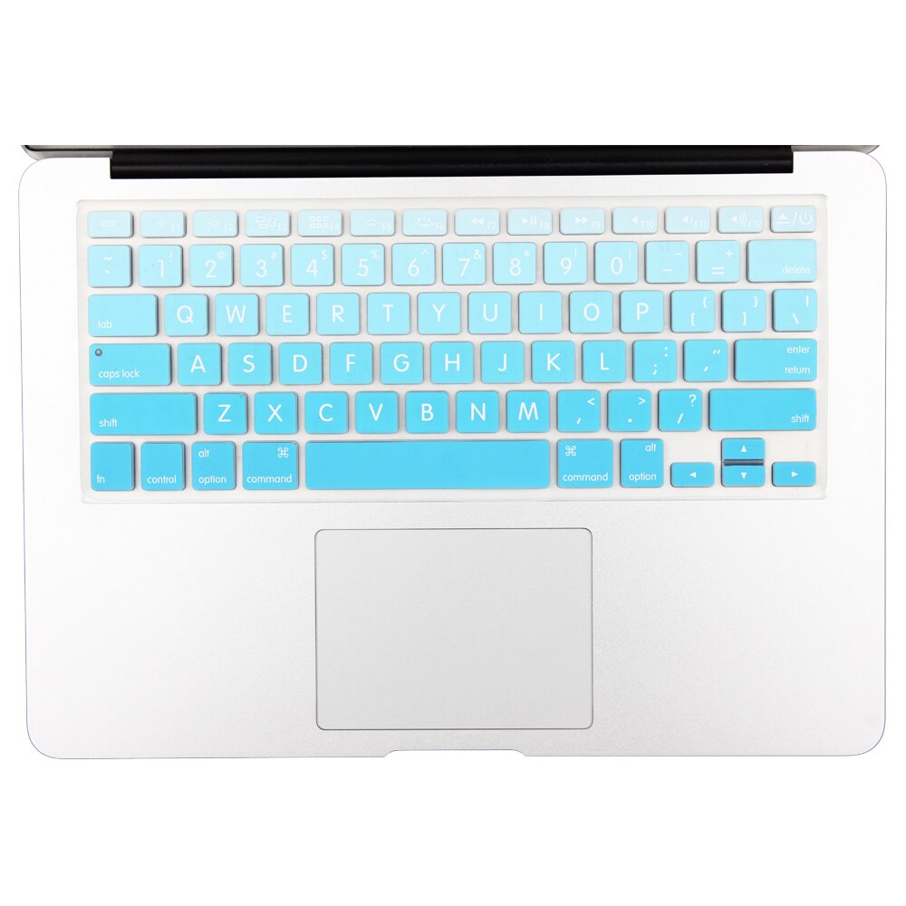 US Version Gradient Colors keyboard cover for macbook pro 13'' 15'' retina air 13 English rainbow cover keyboard Skin protector: 11