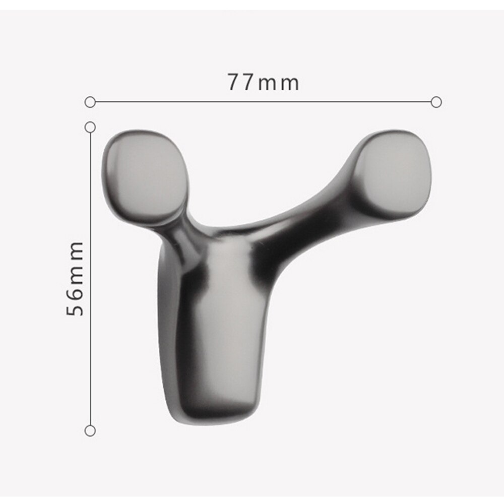 Alliage de Zinc mural vêtements crochet vache corne crochet manteau crochet salle de bain chambre Robe crochet manteau crochet maison salon accessoires