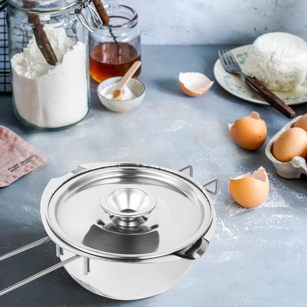1pc Stainless Steel Chocolate Melt Pan Durable Baking Pan Butter Melt Bowl