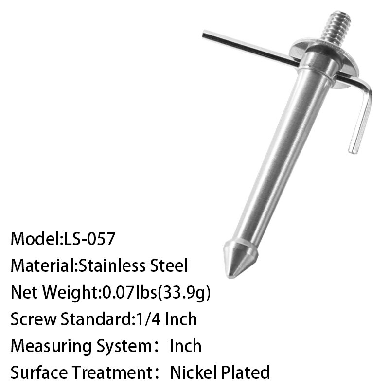 Universal 120mm 65mm 3/8 Inch Tripod Replacement Foot Spike For Bogen Manfrotto Gitzo Benro RRS SIRUI Tripod Monopod Mount