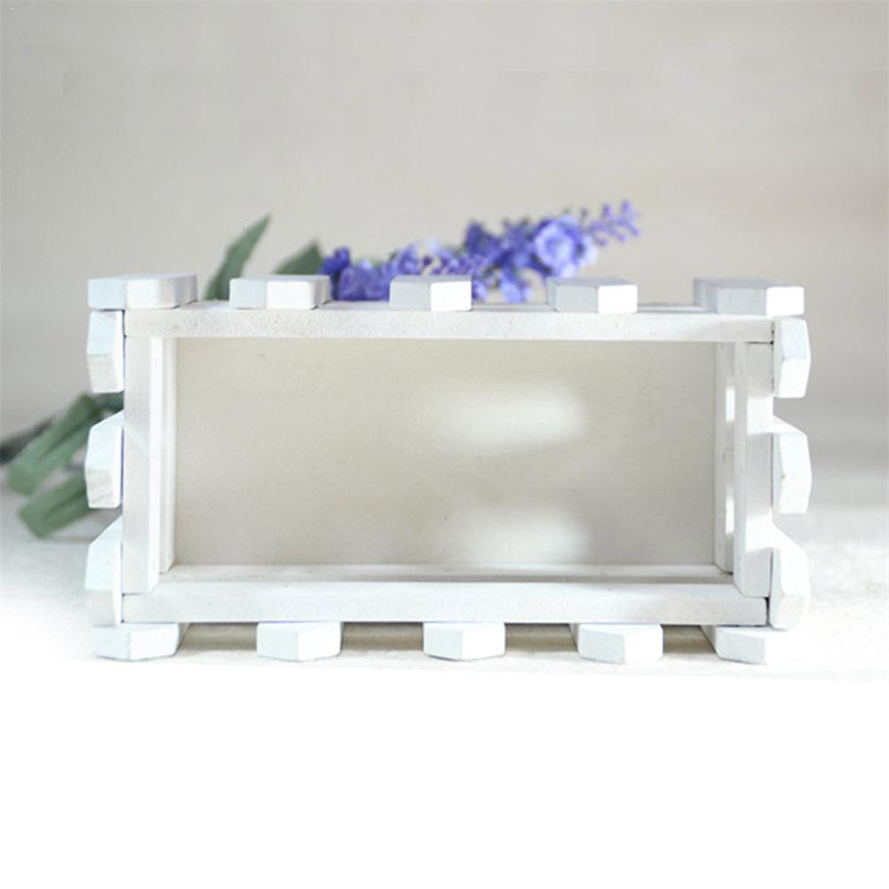 Clôture en bois Pot de fleur suspendu jardin panier planteur plante clôture fleurs artificielles boîtes pour mariage décor à la maison