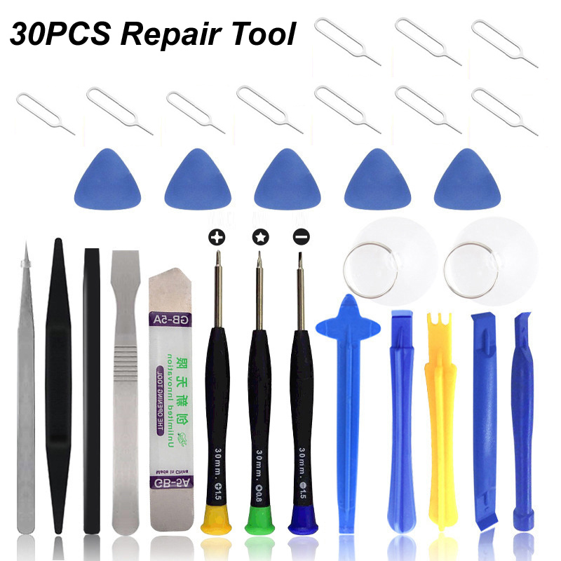 Mobile Phone Repair Tools Plastic Pry Bar Blade Opening Screwdriver for Screen iPhone iPad Laptop Computer Disassemble Hand Kit: Light  Blue