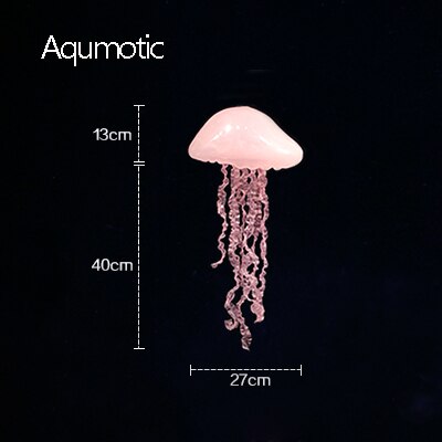 Aqumotic Siliconen Grote Kwallen Voor Decoratieve Simulatie Kwallen Marine Thema Decor Ornament Zee Dier: Pink L