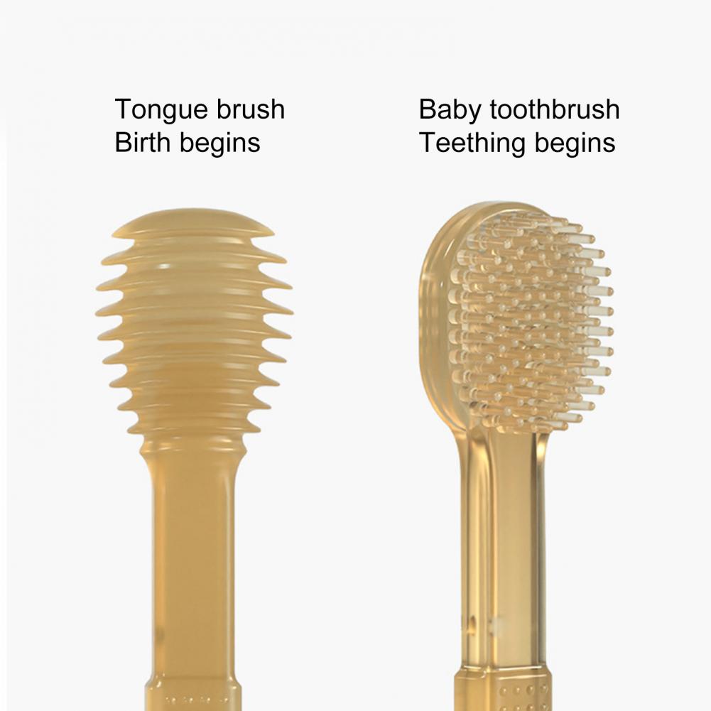 1 Set Anti-Roest Praktische Handig Dragen Anti-Slip Compact Siliconen Tandenborstel Baby Schoonmaken Tandenborstel Voor Thuis