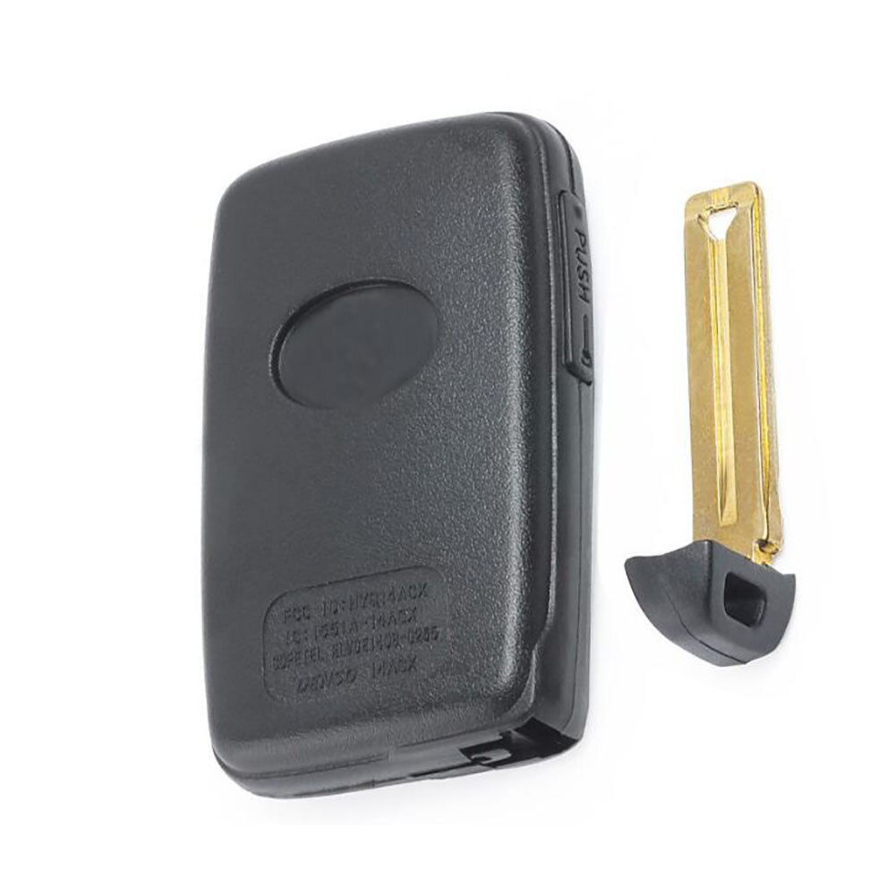 Voor Toyota Prius Land Cruiser Vervanging Remote Autosleutel Shell Case Fob 2/3/2 + 1/3 + 1 Knop met Ongesneden Blad HYQ14AAB Zwart