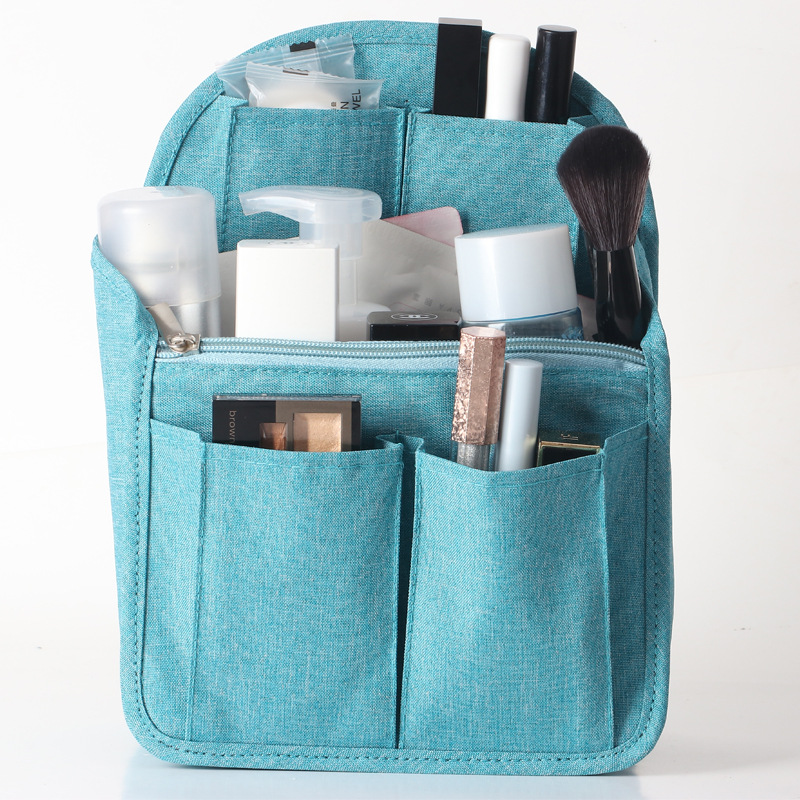 Backpack Organizer Insert Nylon Organizer Insert for Backpacks Rucksack Shoulder Bag Women Daypack Divider Foldable: S / Blue