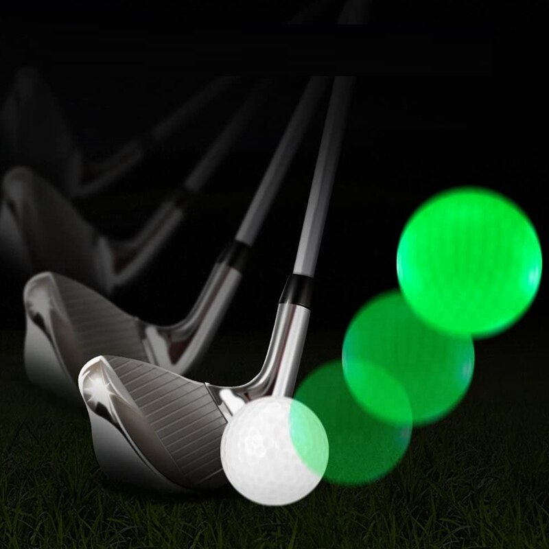 10 Pcs LED Lighted Golf Balls LED Golf Practice Ball Special Golf Balls Constant Brightness Glitter for Playing at Night