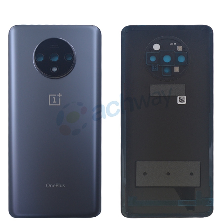 Alkuperäinen oneplus 7t takalasin takakotelon kannen vaihto takaoven paristokotelo oneplus 1+7t : lle kameran linssillä