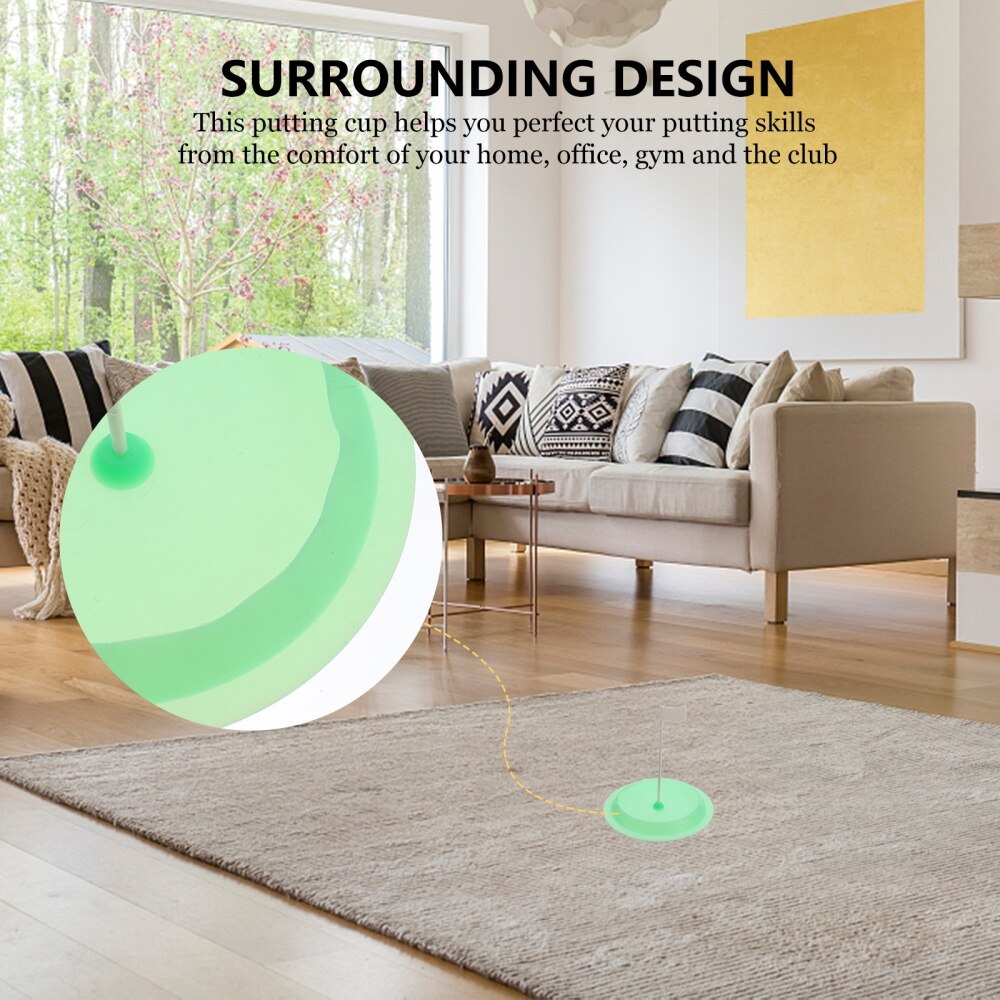 All-Direction Putting Cup Soft Silicone Practice Putter Hole for Indoor Outdoor