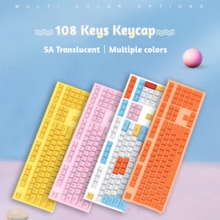 108pc SA Profile Keycap Set - Double Color Injection ABS - For MX Blue/Brown Mechanical Keyboards