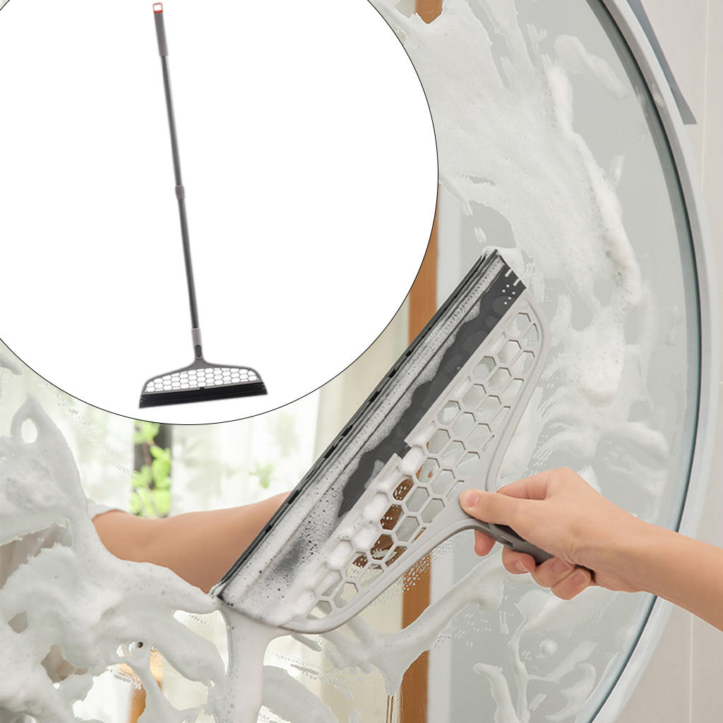 Broom Sweeper Floor Scraper Hair Remove Cleaner for Office Kitchen Home