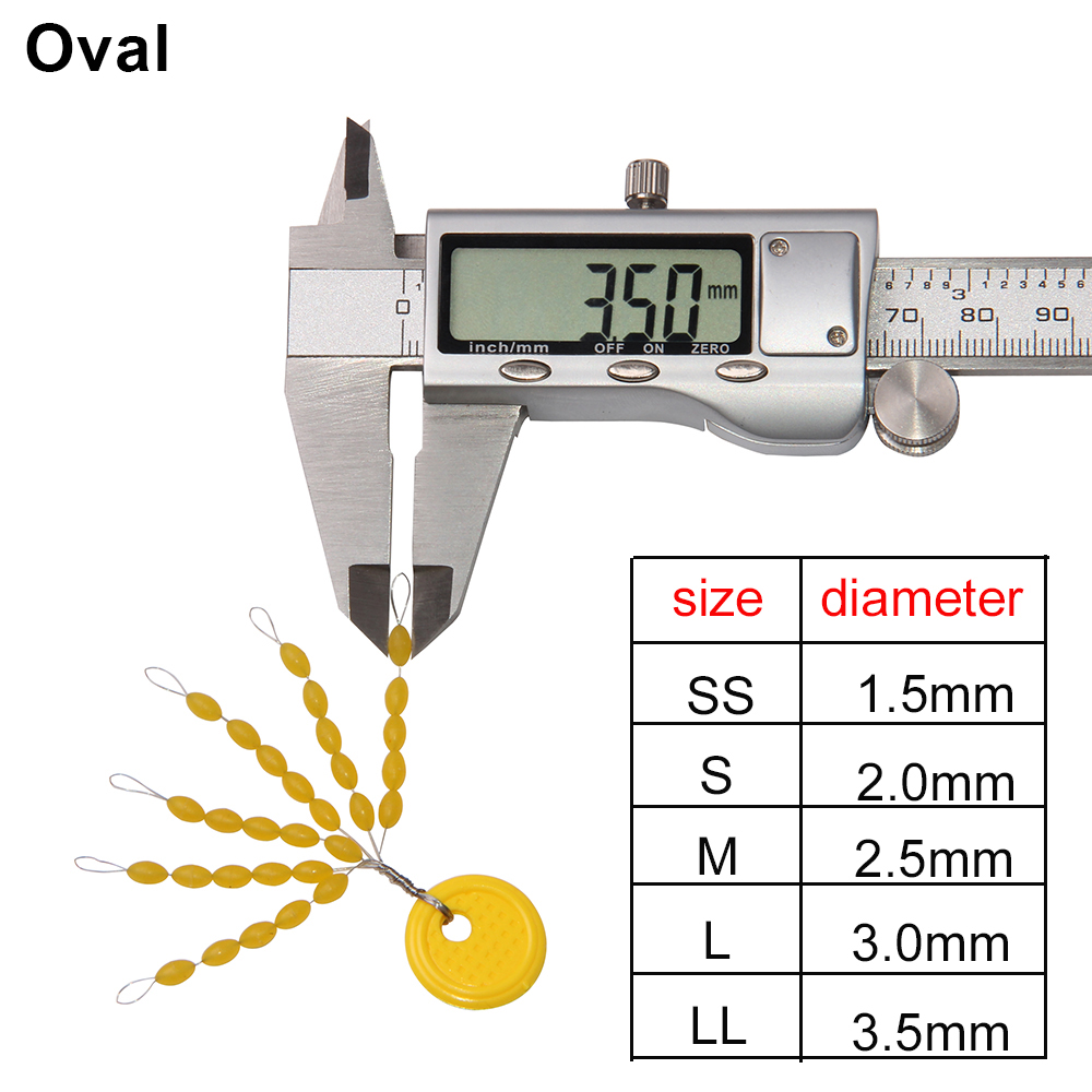 150Pcs Rubber Float Stops Fishing Bobber Line Stopper Space Beans Fishing Rig Tackle lure Fishing Accessories