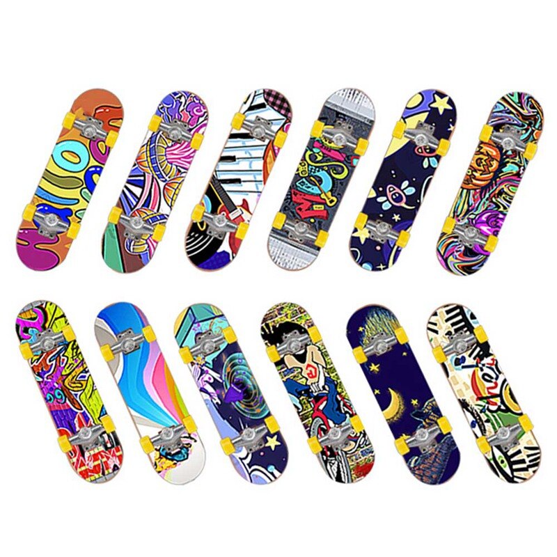 5 pièces/ensemble Mini doigt touche jouets Skate Board jeu enfants enfant jouet doigt Scooter planche à roulettes jeu nouveauté jouet