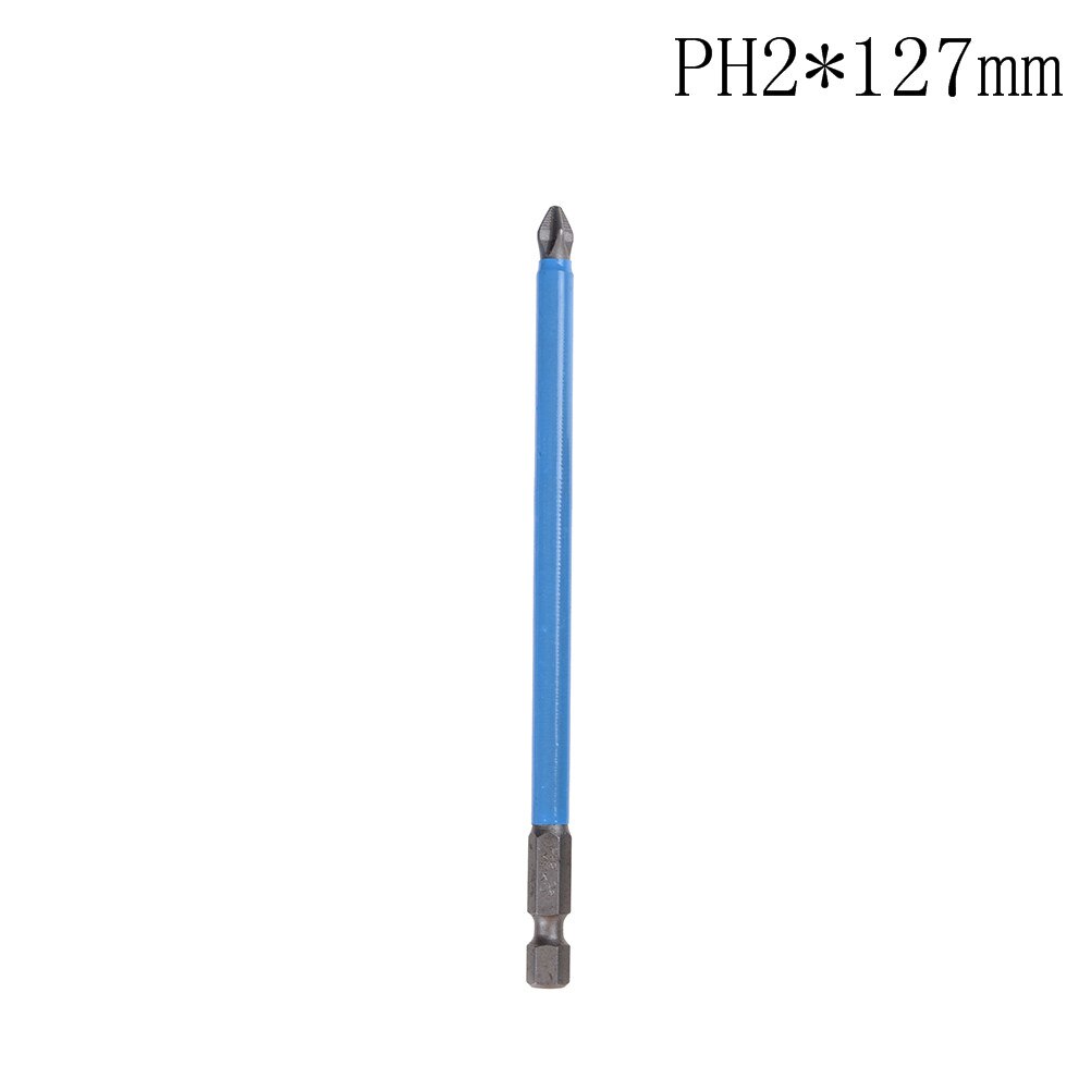 Alloy Steel PH2 Anti Slip Electric Screwdriver Bit Set Bits Hex Shank 25mm 50mm 65mm 70mm 90mm 127mm 150mm: 127mm