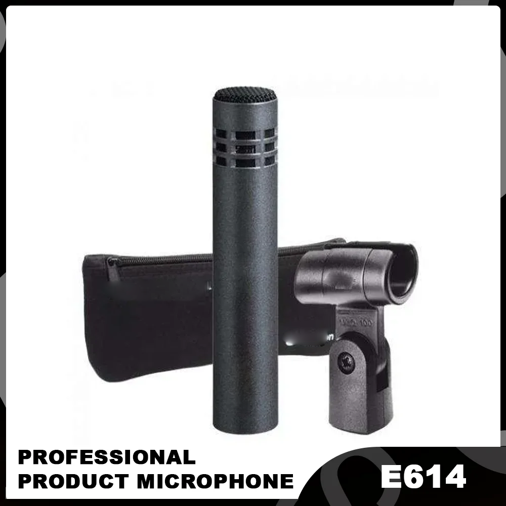 E614 Condenser Instrument Microphone With Clamp Mount Cardioid Mic for Sennheiser E614 Drum Microphone