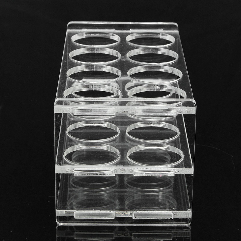 2pcs Plastic Laboratory Test Tube Rack 8 Holes Testing Tubes Holder Storage Stand Shelf Lab School Supplies 145*70*70mm