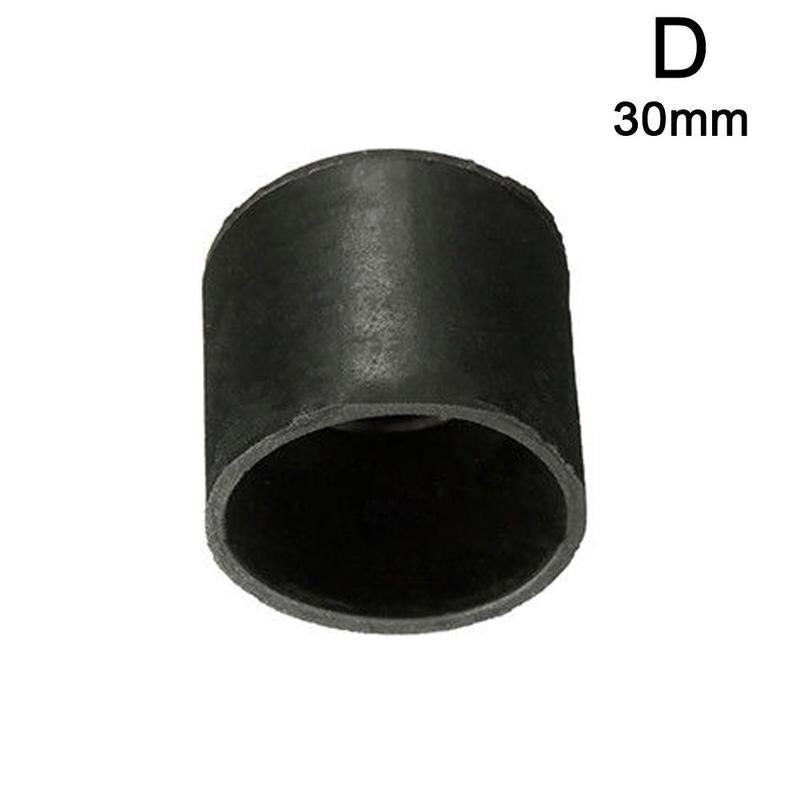 8 stk pvc plast rund sort fortykker bord stol benkapper skridsikre fødder beskytter pudebetræk 16mm 19mm 25mm 30mm: D