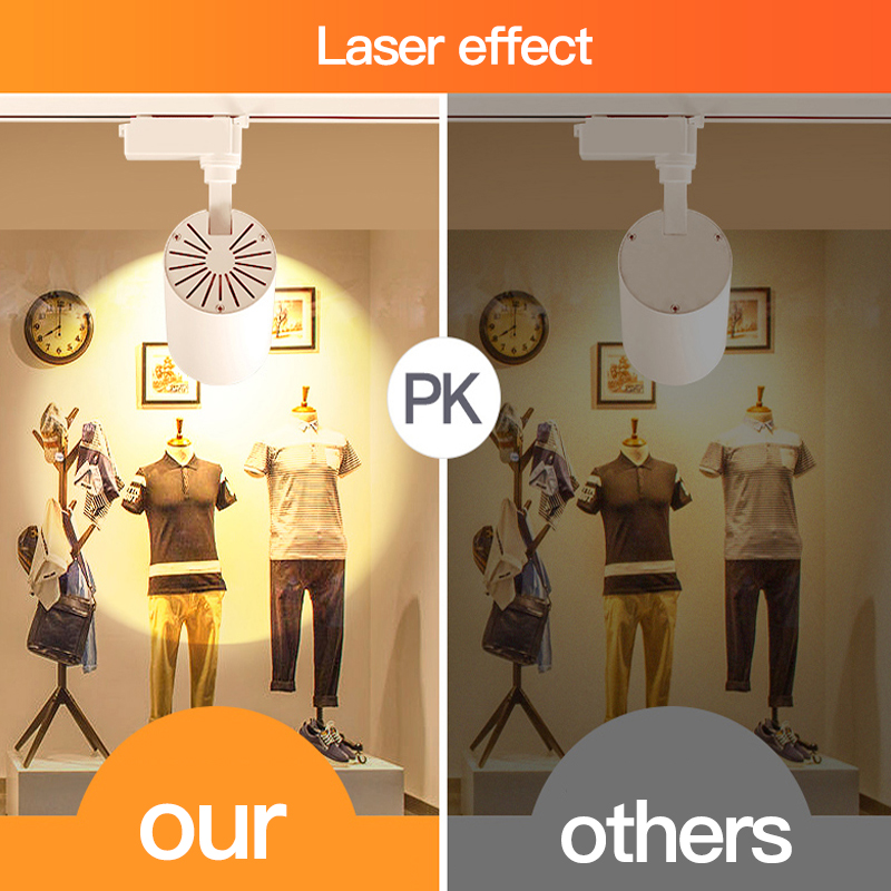 Luz de pista led 12w 20 30 40 cob luzes de pista trilho lâmpada de alumínio trilho luminária ponto luz para casa