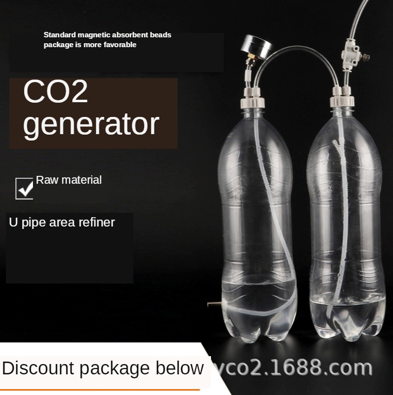 Diy CO2 Reactor Generator Systeem Kit Voor Aquarium Tank Co2 Regulator Diffuser Solenoid Voor Beplant Aquarium Accessoires