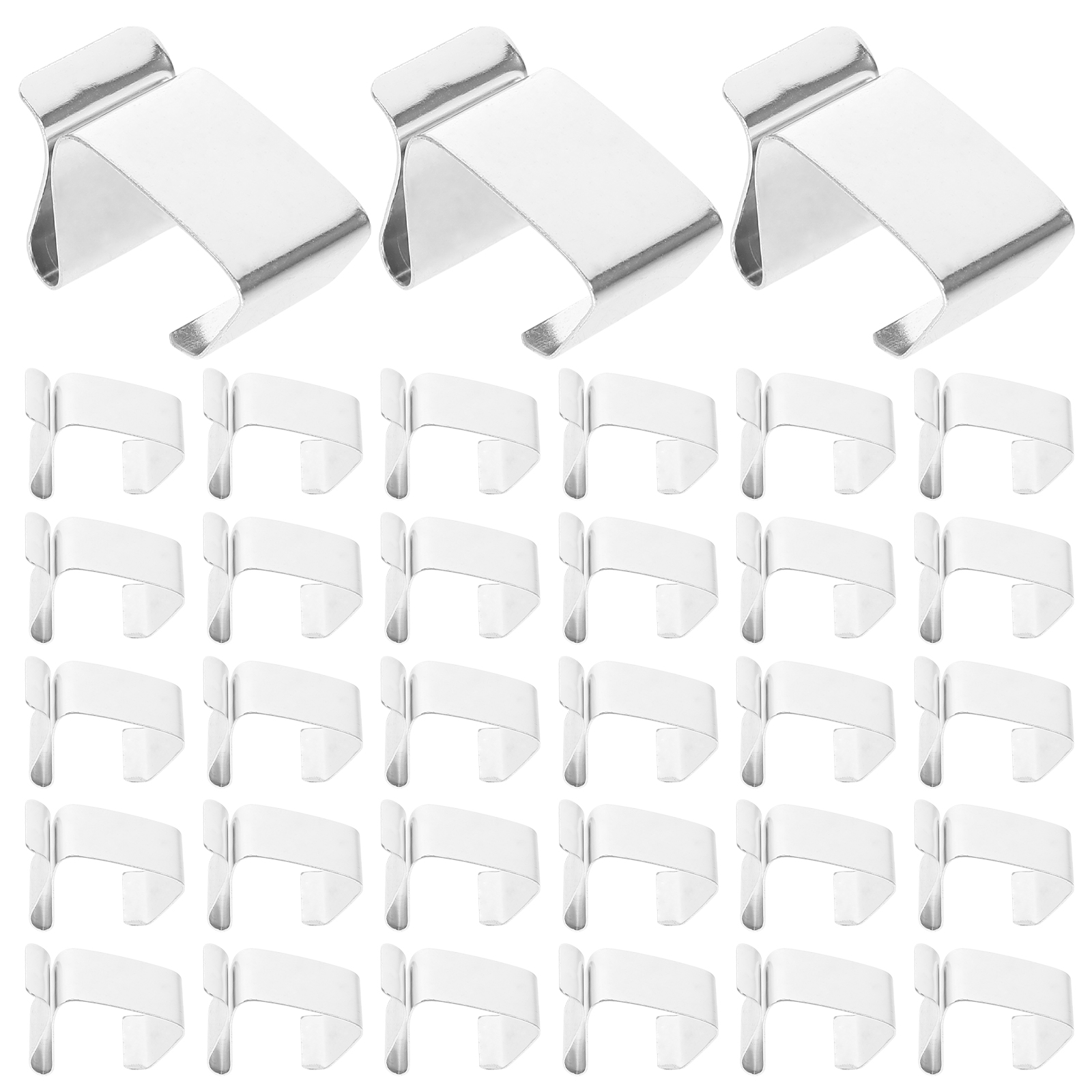 50 Pcs Outdoor Light Cord Clip Clips Christmas Gutter Decorative Lights Hangers for outside Metal Hanging Gutters