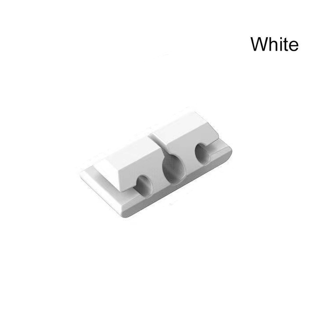 Silicone Cable Organizer USB Data Cable Winder Flexible Cable Management Cord Clips For Mouse Headphone Earphone Car Wire Holder: Blue