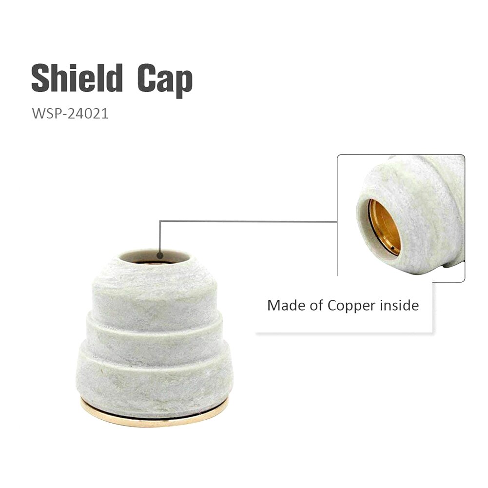 16Pcs/Set Plasma Electrode Nozzle Cap Sets LC25 Torch Electrode Tips Cup Ring Kits Fit For Electric Tomahawk 375