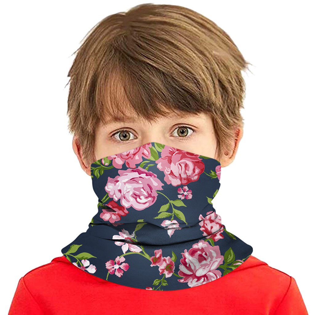 Multifunctionele Hoofd Sjaal Neck Cover Voor Jongens Meisjes Zon Bescherming Bandana Hoofddoek Rijden Ring Wraps Wasbare Fietsen