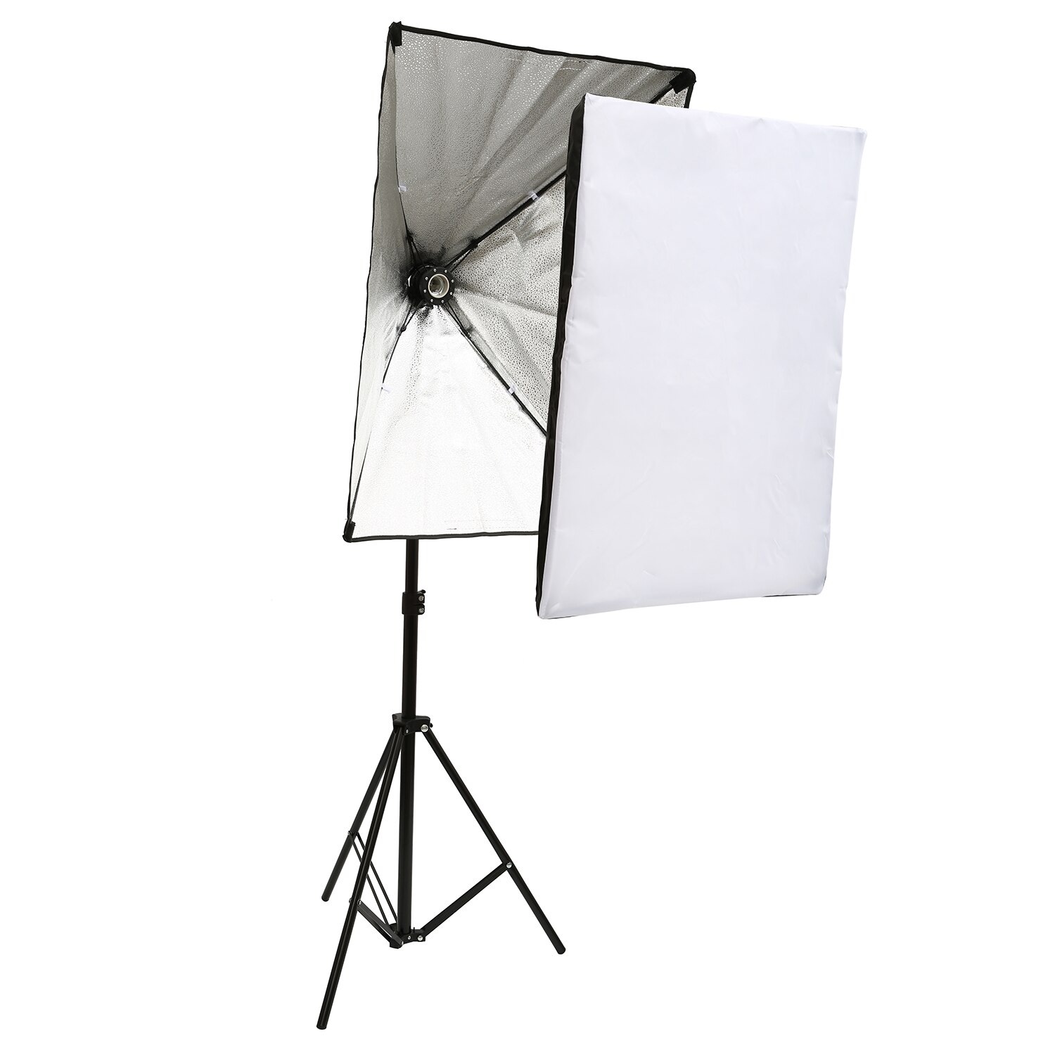 Photography Lighting 2m Light Tripod stand +50*70CM Photo Studio Softbox +50W Dimmable LED lamp Bulb For Camera Phone Shooting