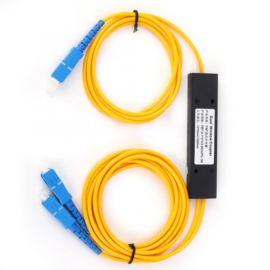 Singlemode Fiber Optic Splitter 1x2 FBT Splitter Module with SC/UPC Interface 1310-1550nm