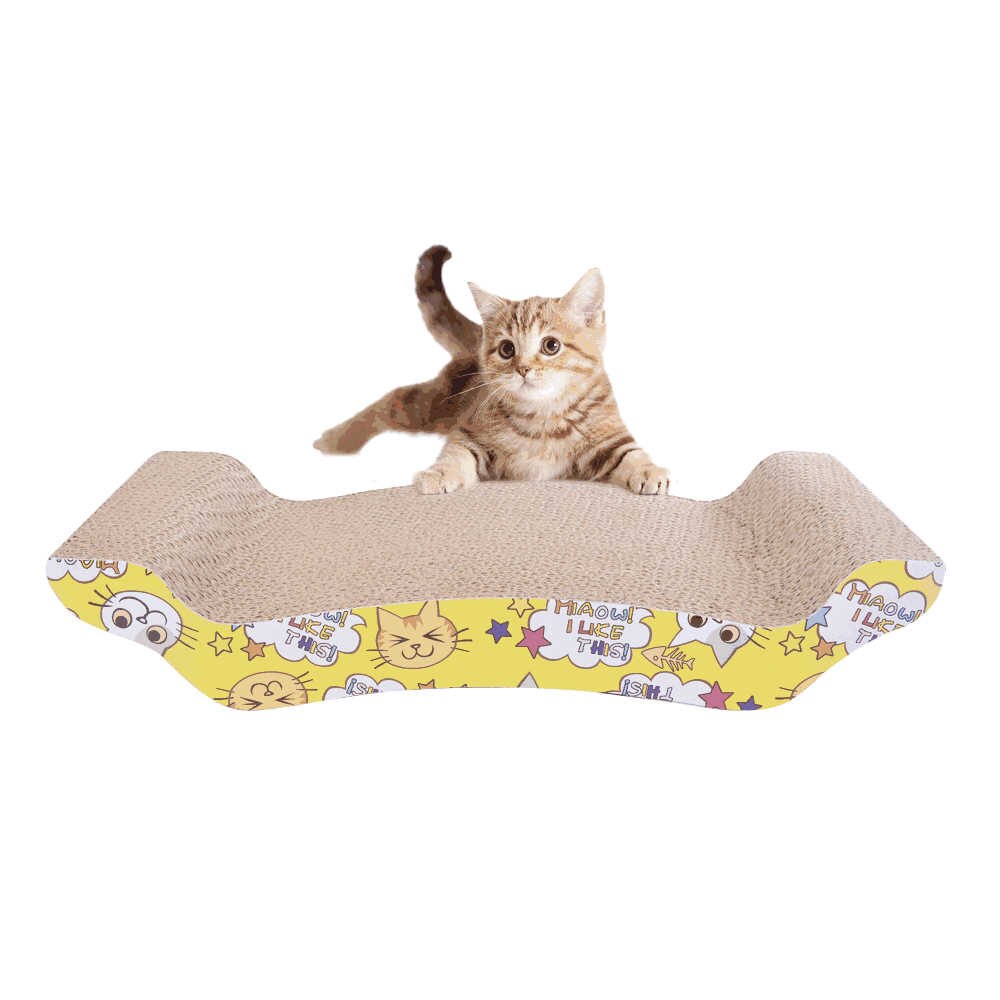 Rascador para gatos, juguete para perros y gatos, suministros para mascotas, placa para garras de gato, sofá, gato, puente de arco de papel corrugado #9