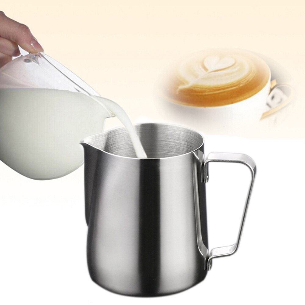 150Ml Rvs Melk Opschuimen Jug Latte Schenker Cappuccino Jug (Zilver)