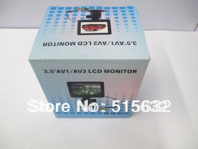 3.5 inch HD Auto monitor Auto digitale Kleuren TFT LCD Monitor Achteruitrijcamera DVD met alarm